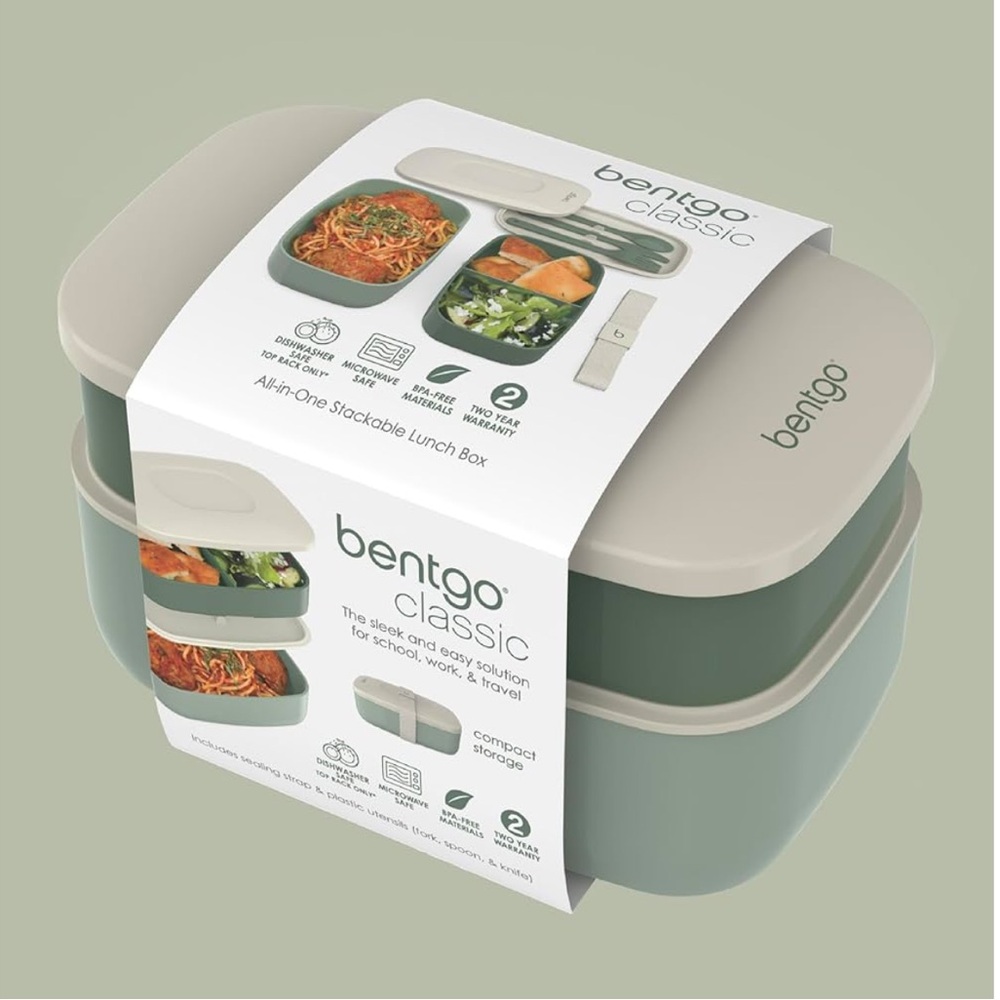 Bentgo Classic Stackable Lunch Box - Green